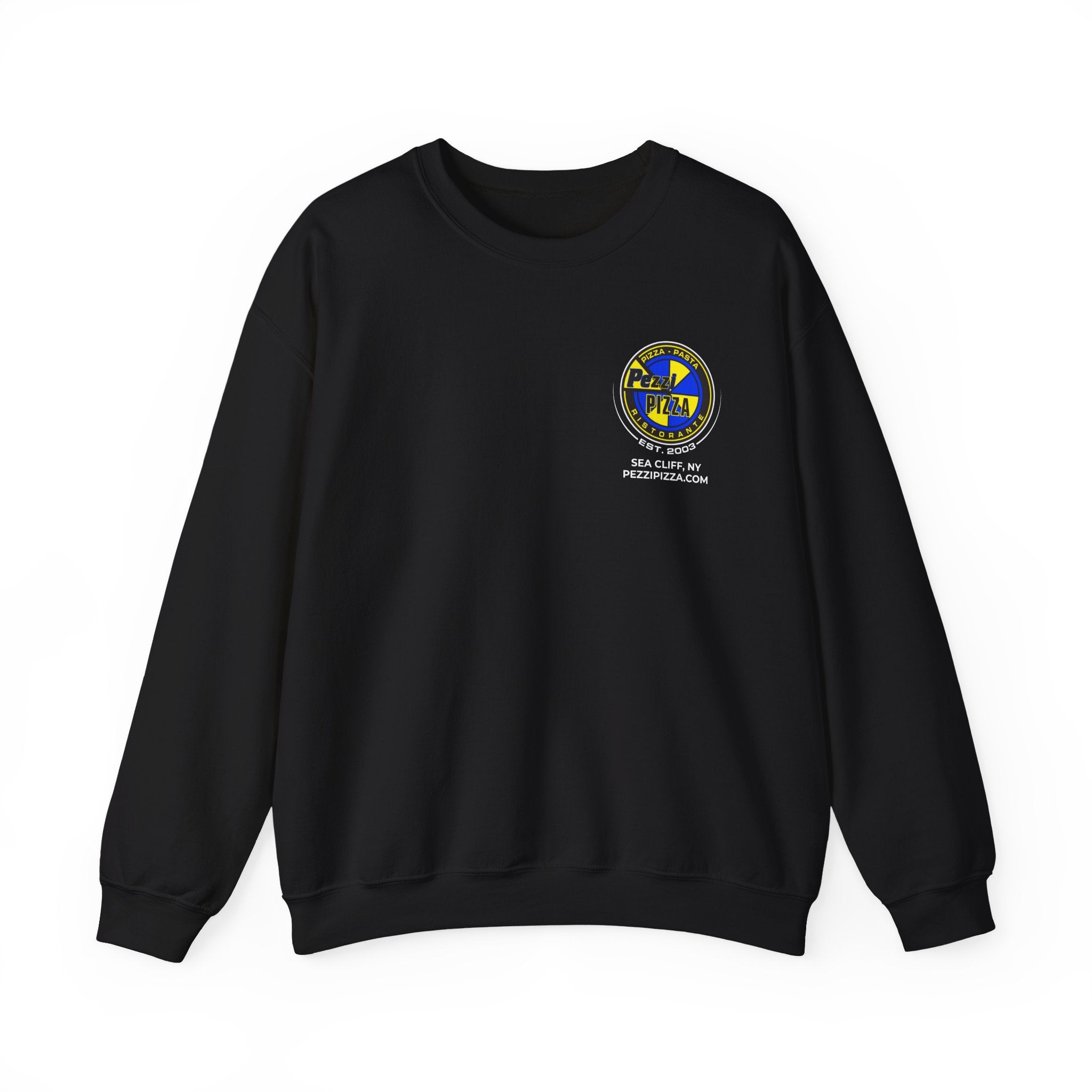 You Wanna Pezzi Me -  Logo Crewneck Sweatshirt | Small Chest Patch, Back Text