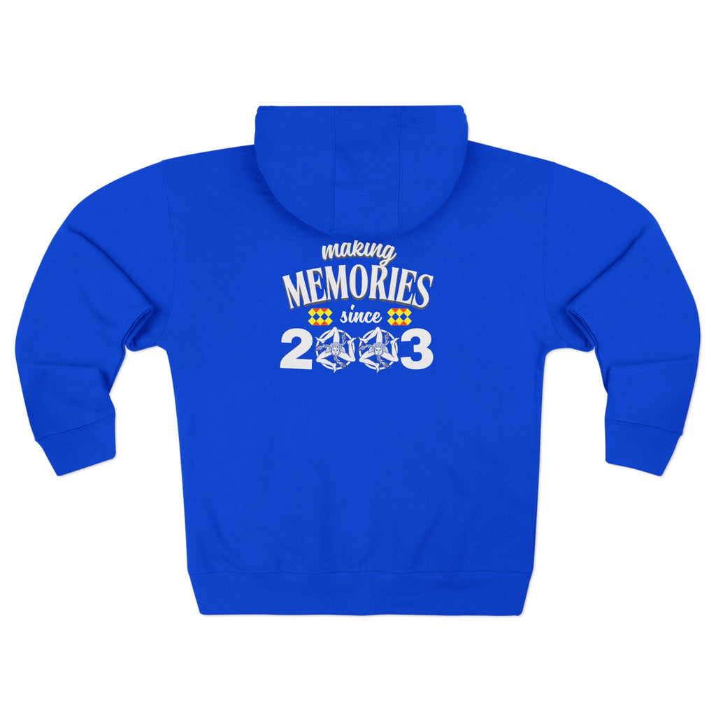 Making Memories since 2003 Sicilian Heritage Pezzi Pizza l Graphic Zip Hoodie | Pizza Lover Apparel