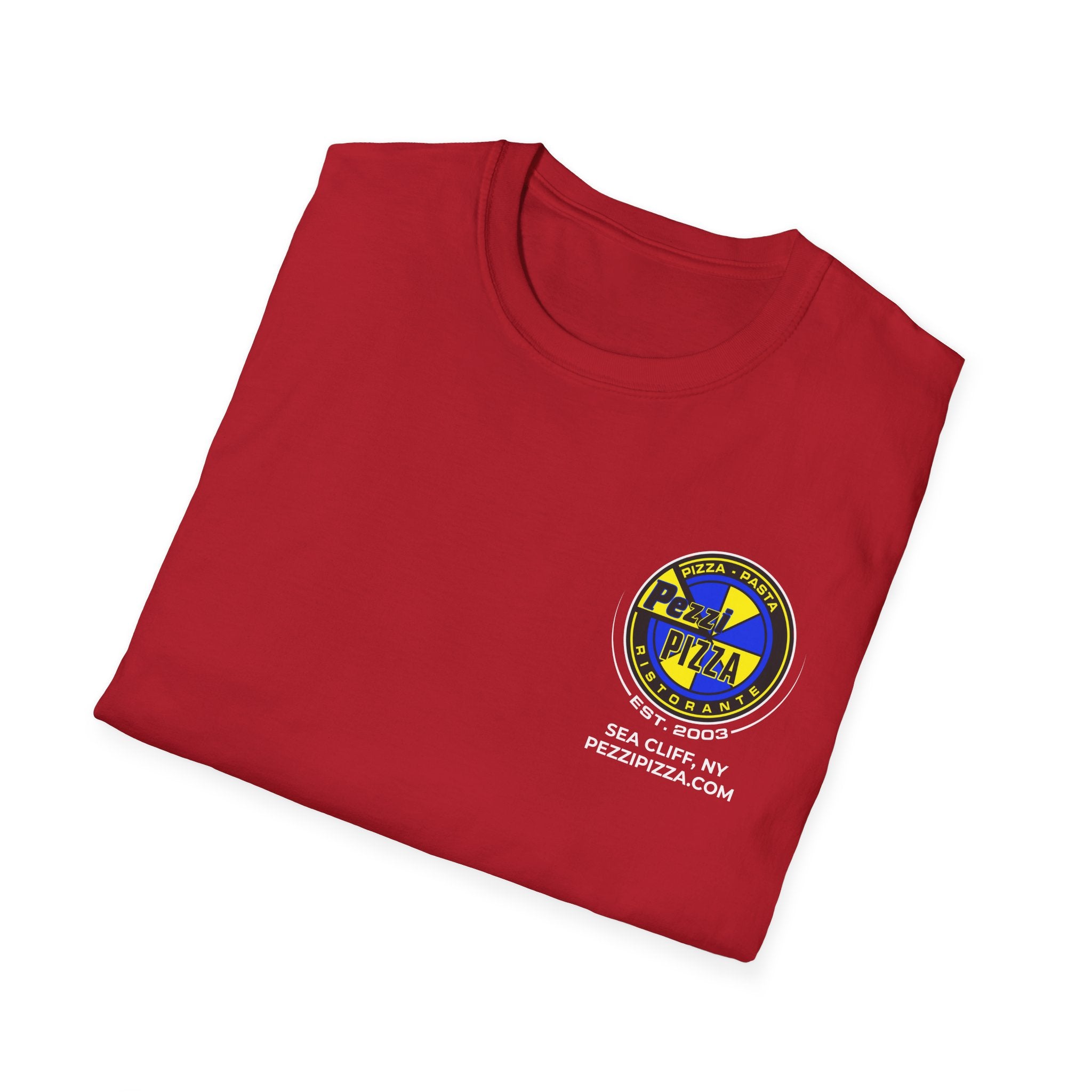 A Smile in Every Slice Pizza T-Shirt | Funny Pezzi's Pizza Quote