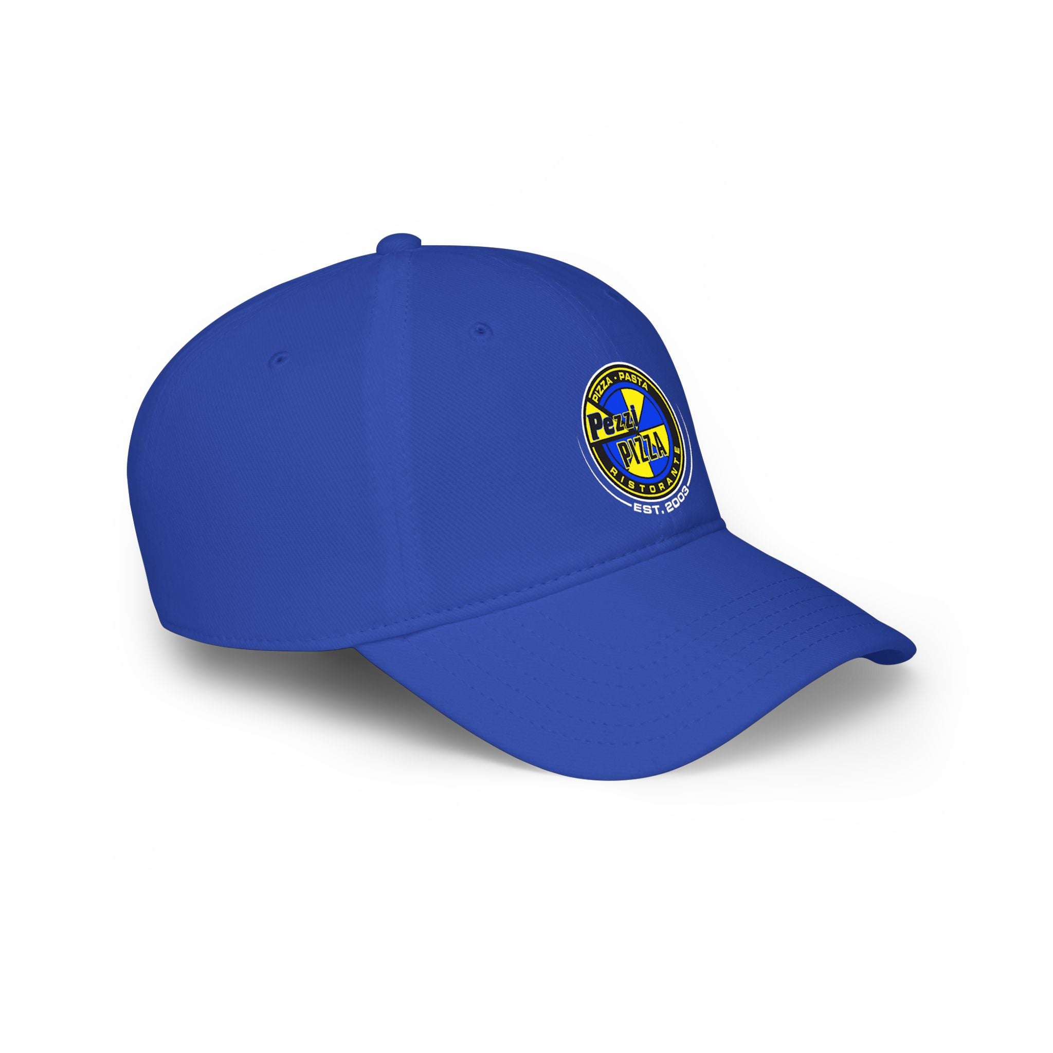 Pezzi Pizza Logo Cap — Low Profile Baseball Hat with 'Pezzi Pizza' Patch