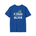 A Smile in Every Slice Pizza T-Shirt | Funny Pezzi's Pizza Quote