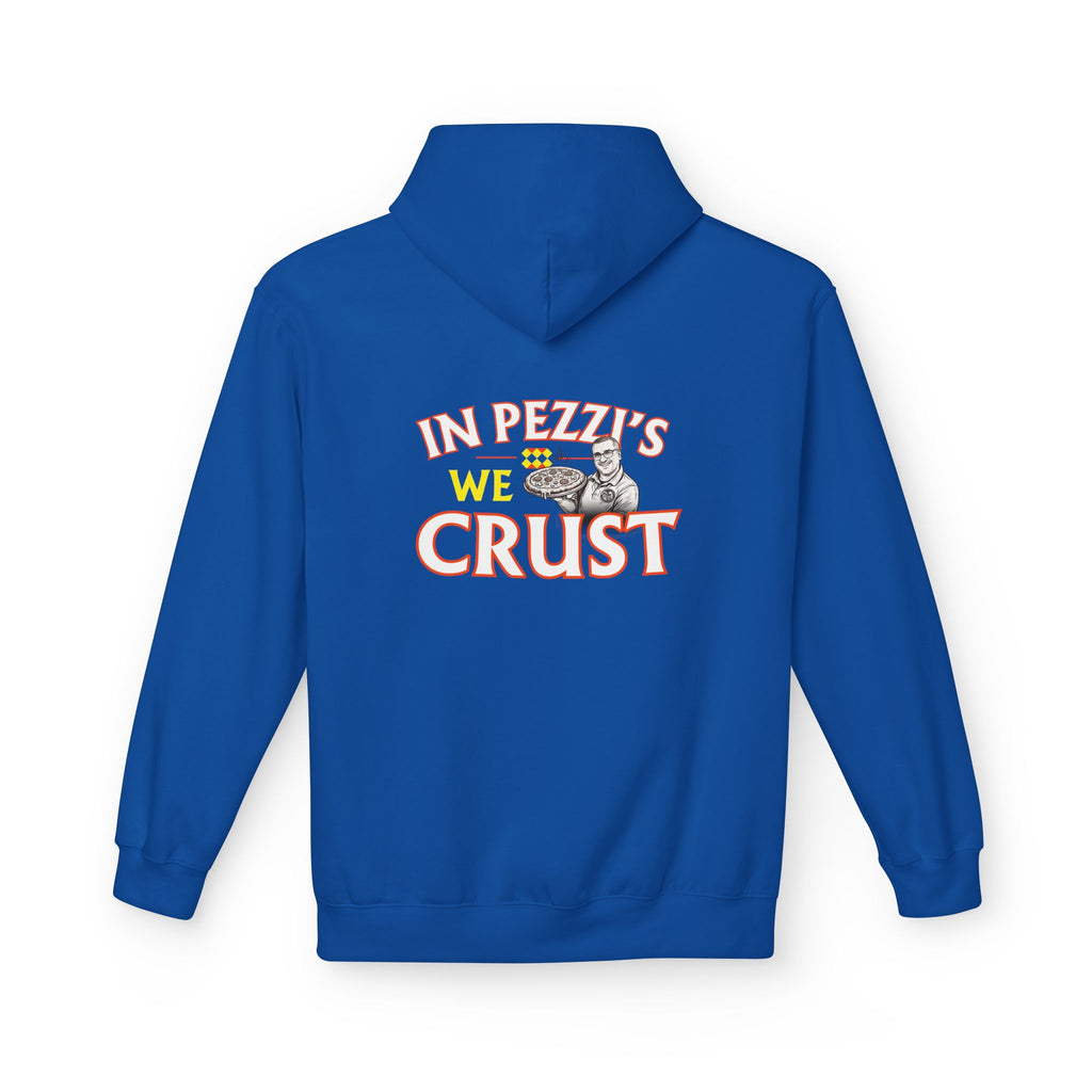 In Pezzi's We Crust Hoodie — Pezzi Pizza Quote Hoodie