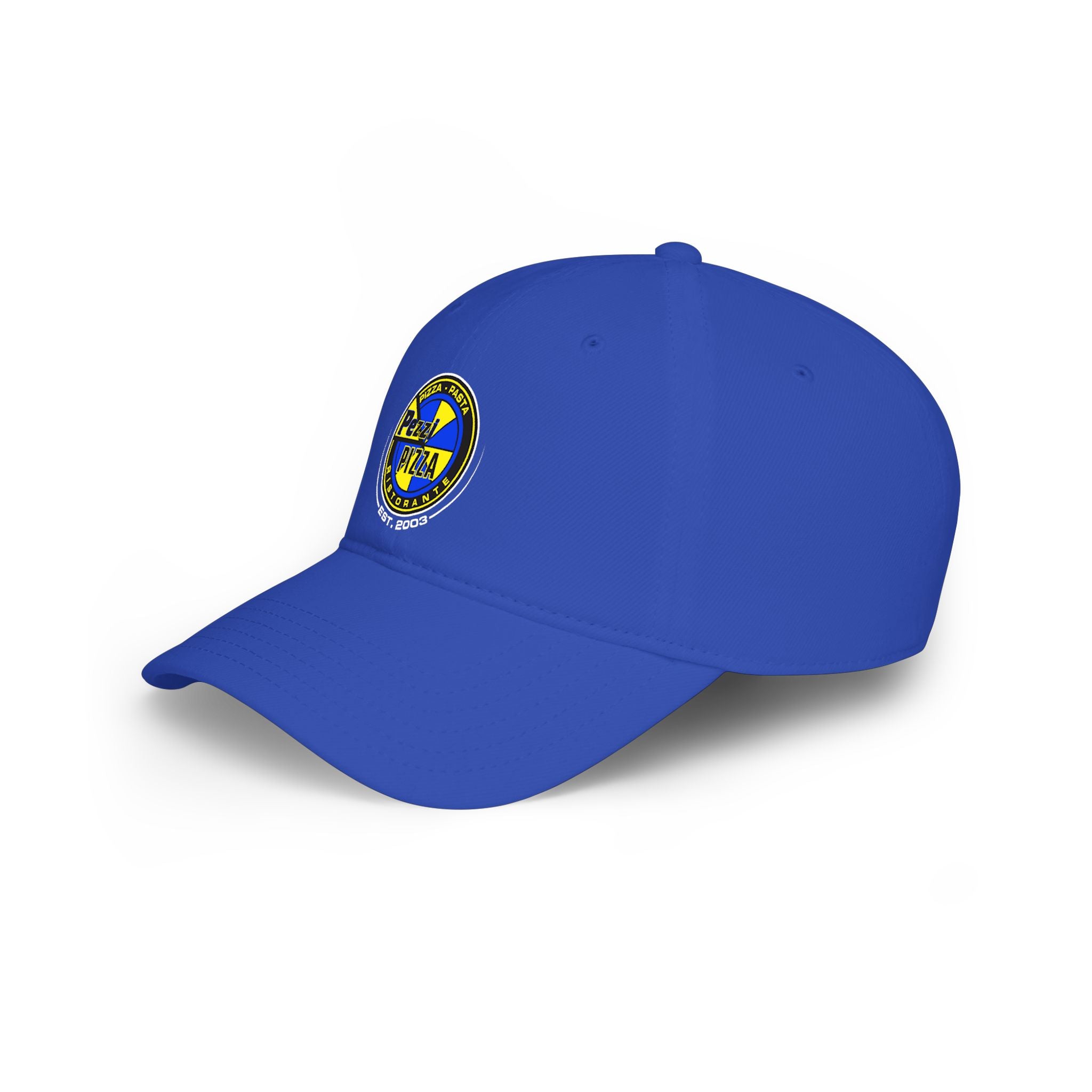 Pezzi Pizza Logo Cap — Low Profile Baseball Hat with 'Pezzi Pizza' Patch