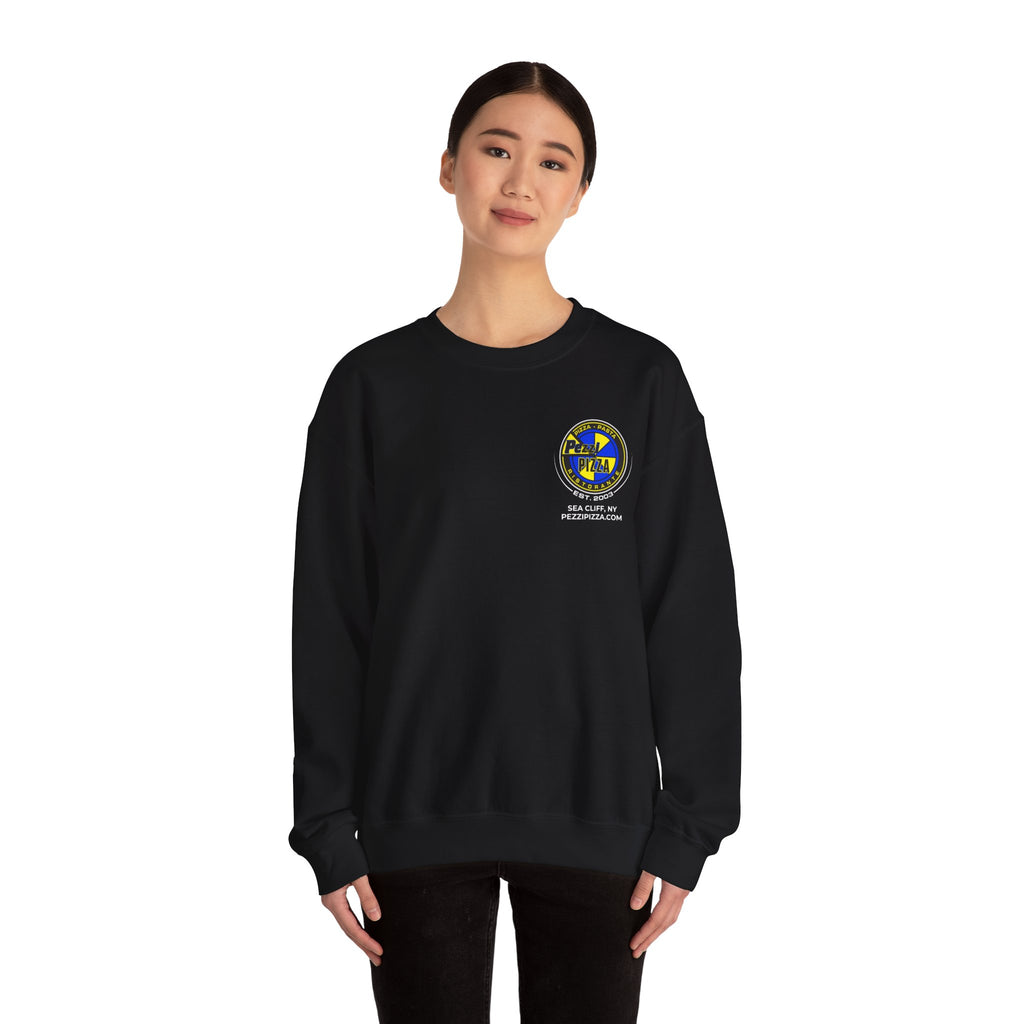 You Wanna Pezzi Me -  Logo Crewneck Sweatshirt | Small Chest Patch, Back Text