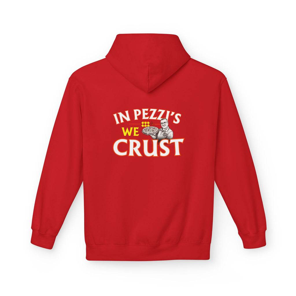 In Pezzi's We Crust Hoodie — Pezzi Pizza Quote Hoodie