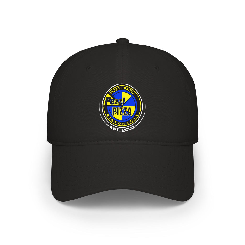 Pezzi Pizza Logo Cap — Low Profile Baseball Hat with 'Pezzi Pizza' Patch