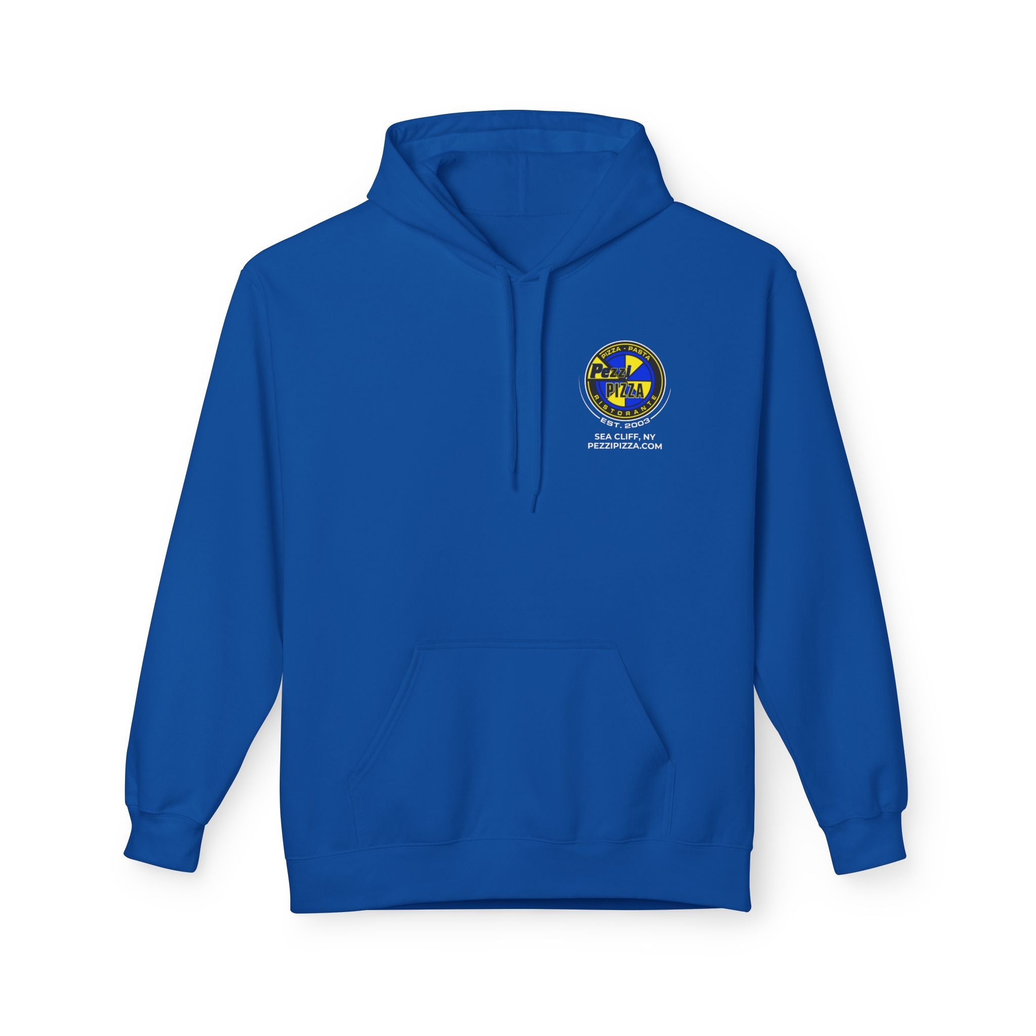 A Smile in Every Slice Pezzi Pizza Hoodie — Funny Italian Pizza Quote Hoodie