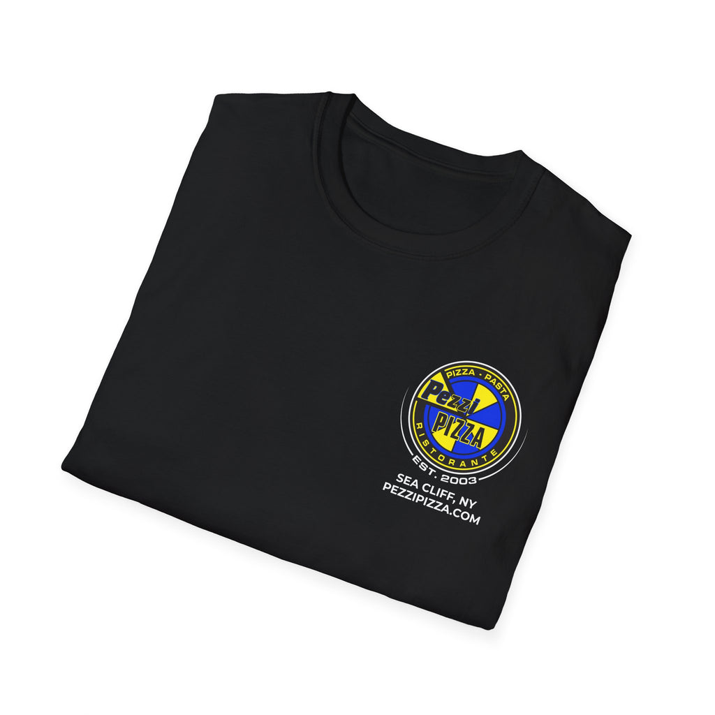 A Smile in Every Slice Pizza T-Shirt | Funny Pezzi's Pizza Quote