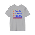 Family Friends Pizza Checklist T-Shirt | Pezzi Pizza Restaurant Slogan